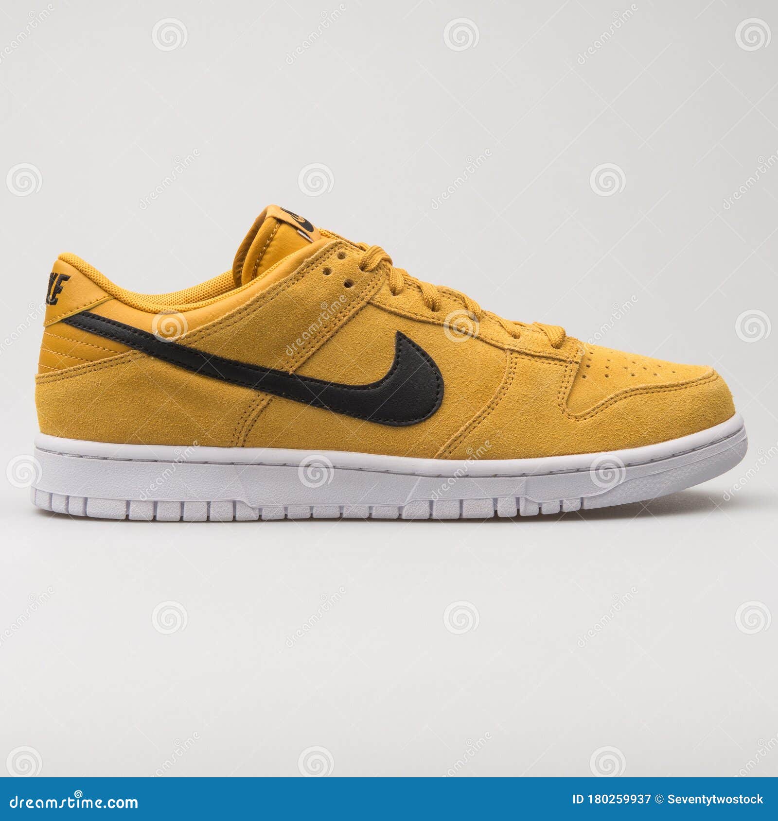 Nike Dunk Low Yellow and Black Sneaker Editorial Photography - Image item, athletic: 180259937
