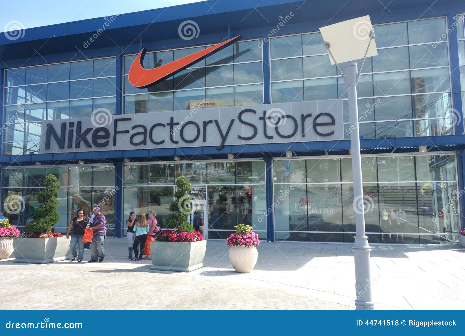 Nike Factory Store editorial stock 