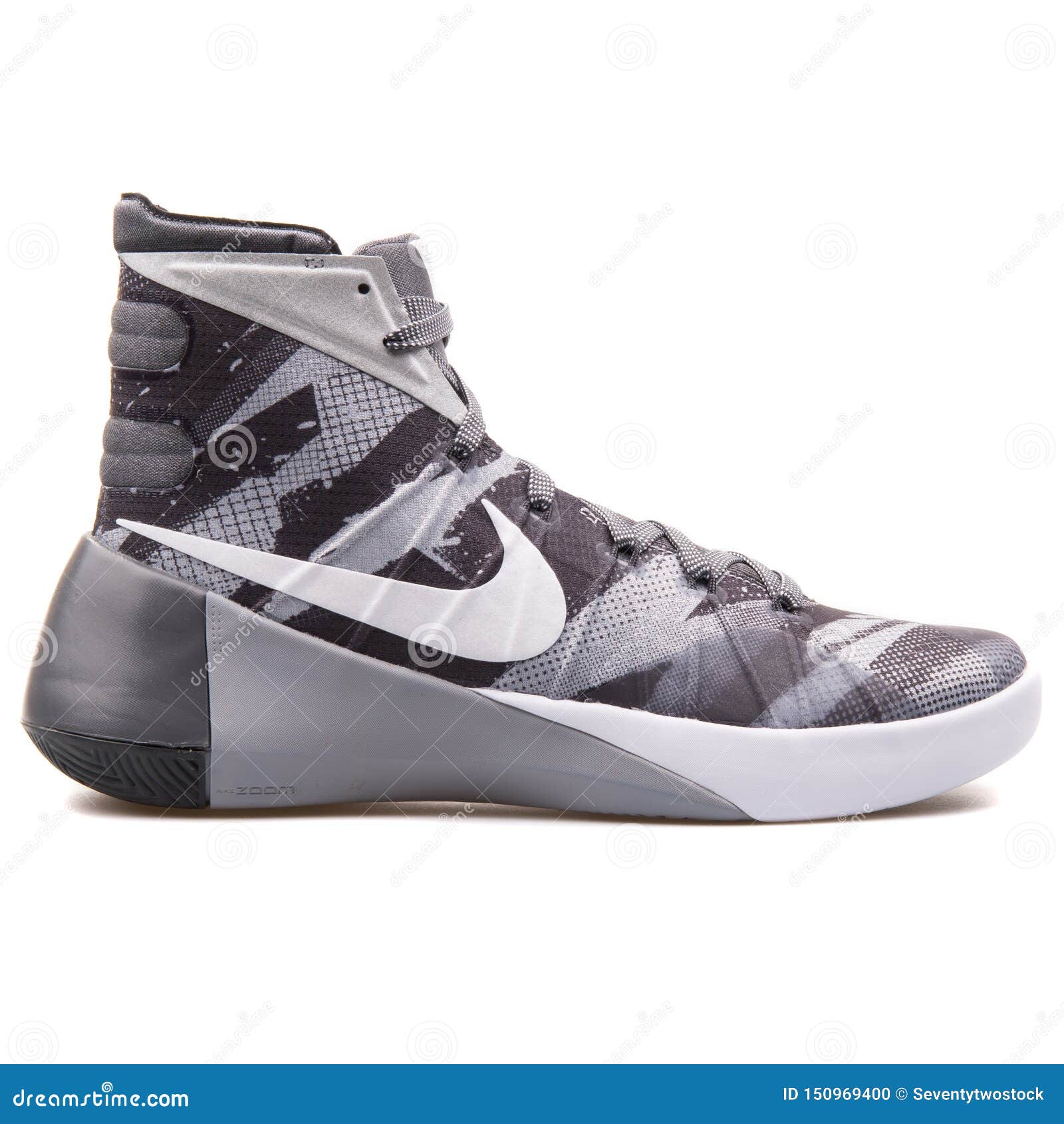 Salme fattigdom Regan Nike Hyperdunk 2015 Premium Grey and White Sneaker Editorial Image - Image  of premium, footwear: 150969400
