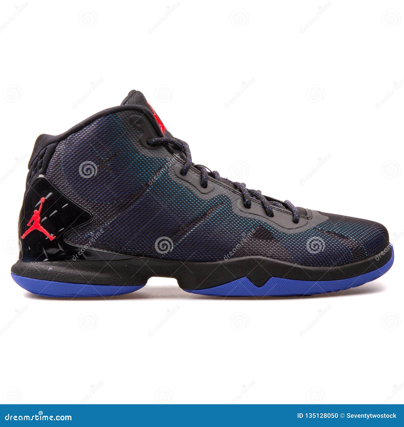 Nike Jordan Super Fly 4 Black, Blue and Purple Sneaker Editorial Image -  Image of basketball, footwear: 135128050