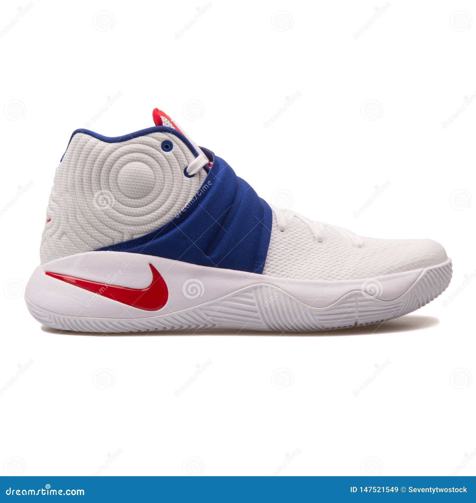 spell mount Alleged Nike Kyrie 2 White, Blue and Red Sneaker Editorial Stock Image - Image of  kicks, colour: 147521549