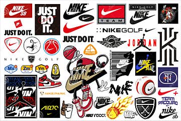 Nike Logo and Brand Vector Collection Editorial Image - Illustration of ...