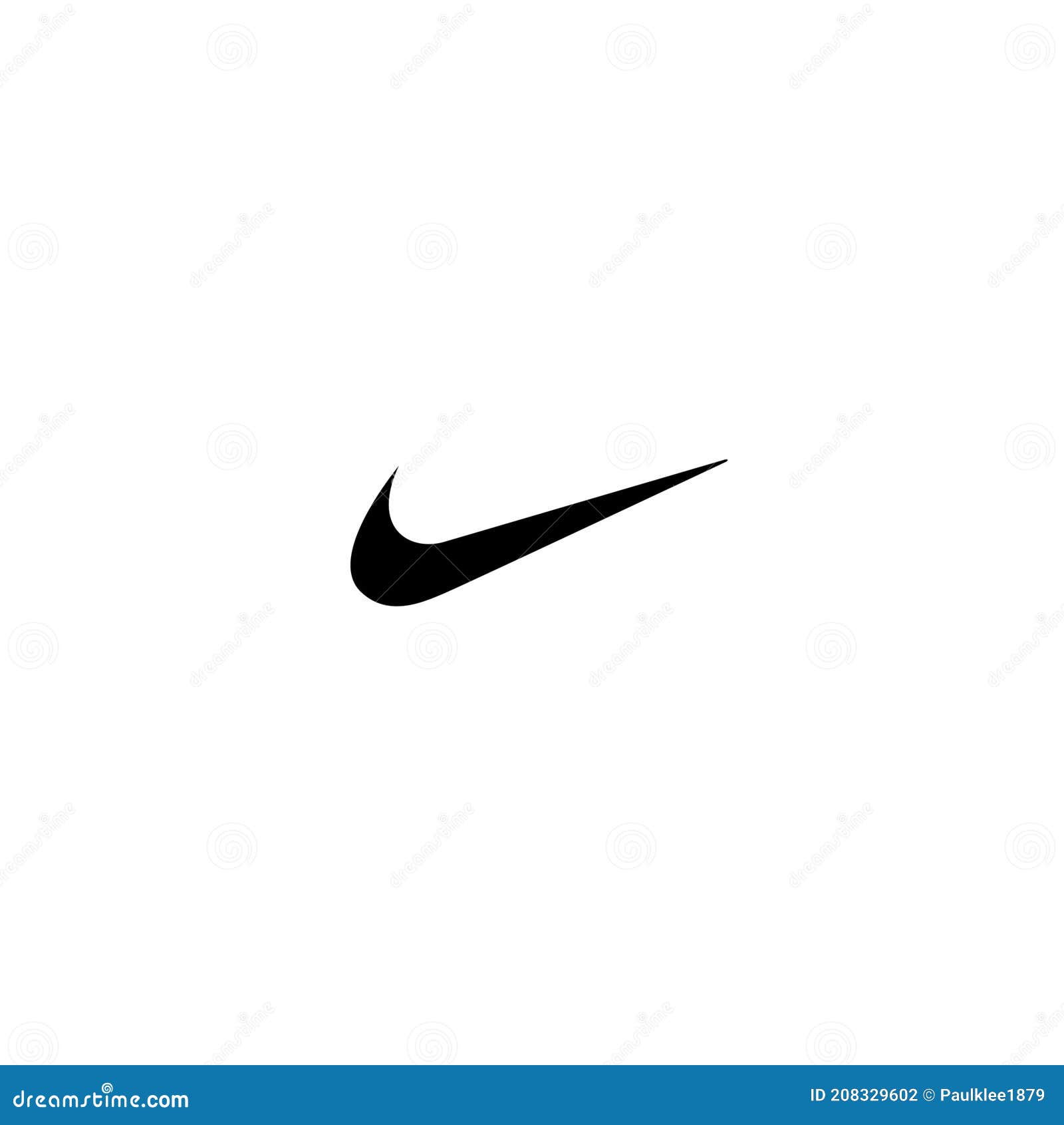 Nike Logo Ilustrativo Sobre Fondo Blanco Fotografía editorial - de social, medio: 208329602