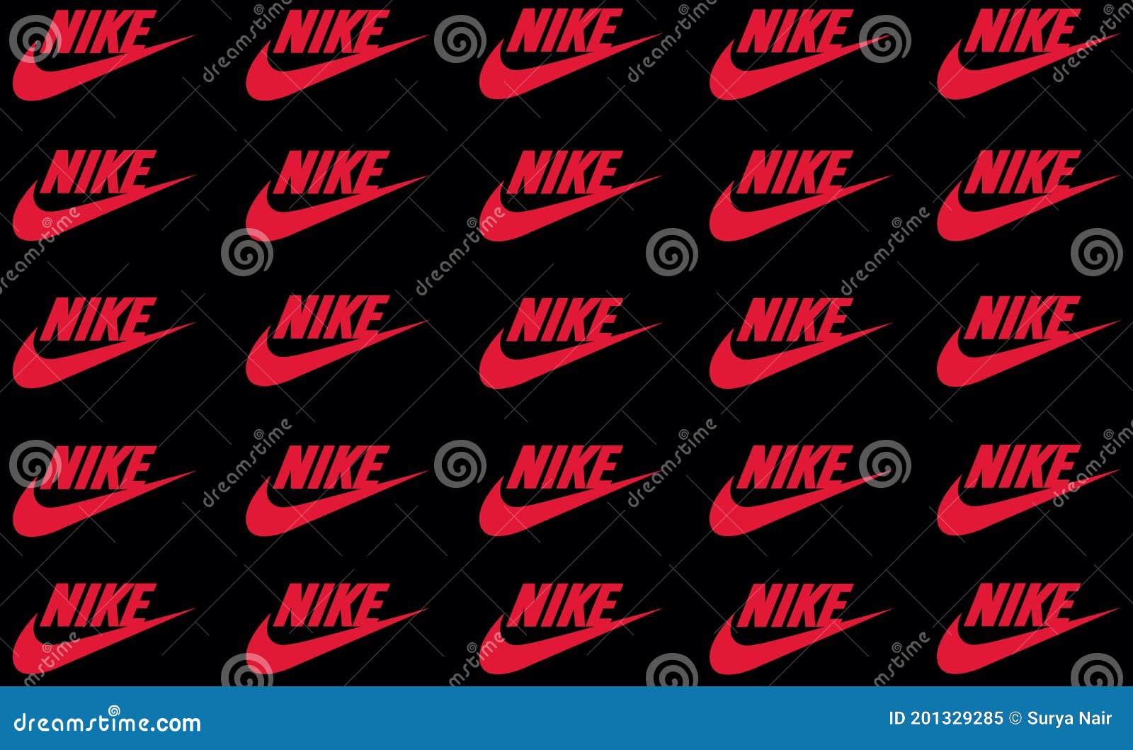 cepillo Significativo Mismo Nike Logo Impreso En Papel Rojo. Nike Inc.. Es Una Empresa Multinacional  Estadounidense Que Se Dedicarán Las Ventas De La Confecci Imagen editorial  - Imagen de productor, engranaje: 201329285