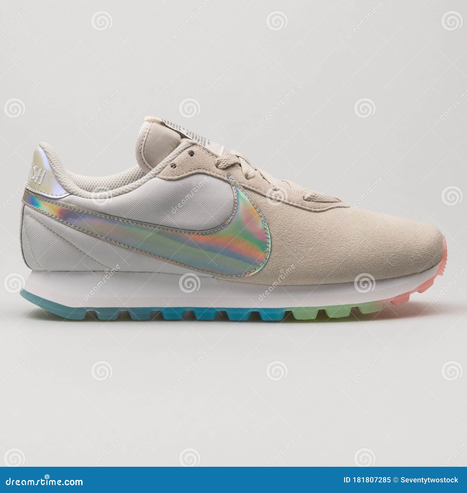 Nike Pre-Love OX Beige Multicolor Sneaker Editorial Image Image back, shoes: 181807285
