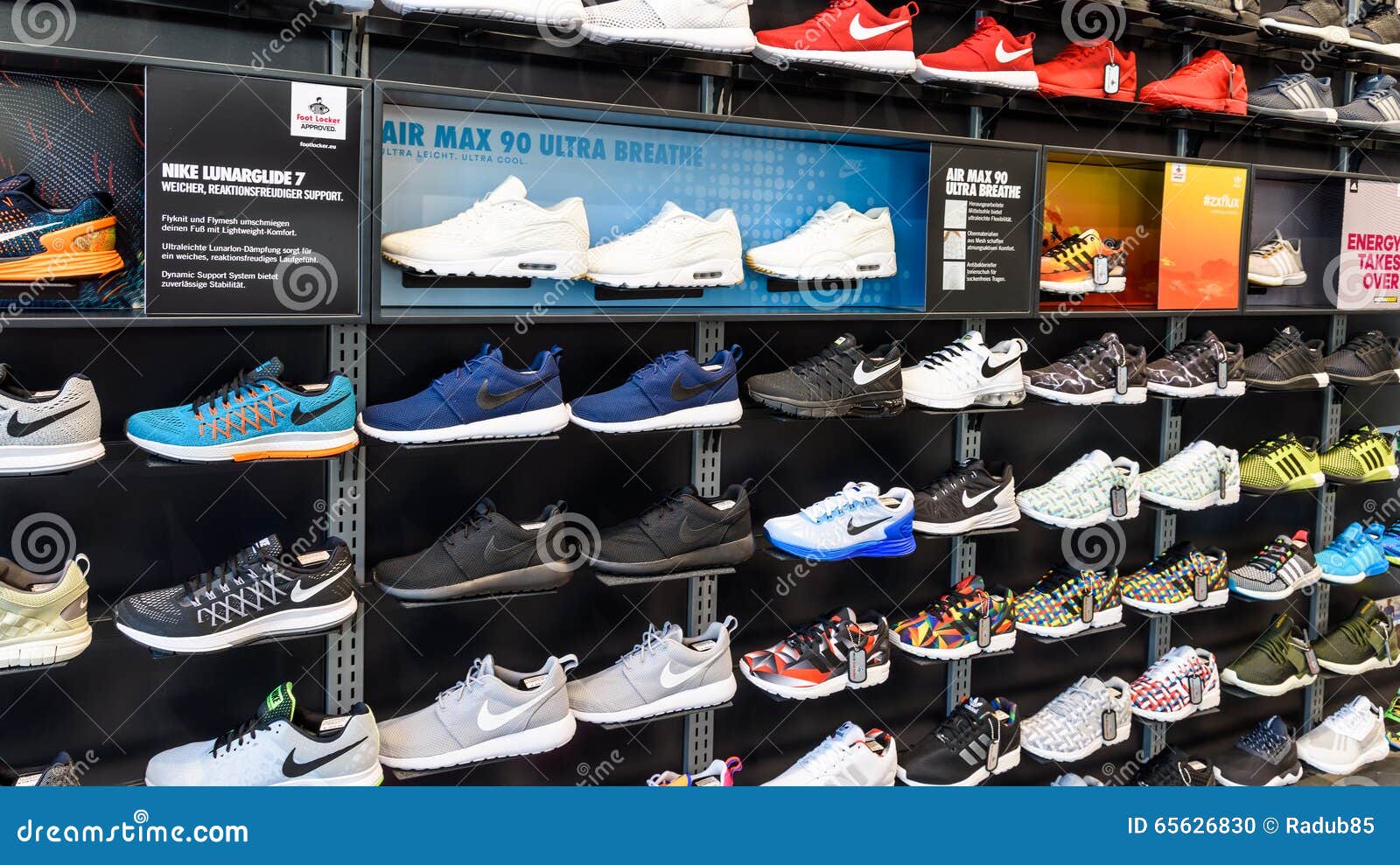 Violar Examinar detenidamente Menstruación Nike Running Shoes for Sale En Nike Shoe Store Display Imagen editorial -  Imagen de mercado, deportes: 65626830