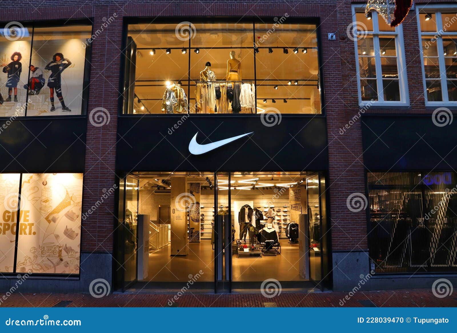 Nike Sports Fashion Store in Europe Editorial - Image destination, european: 228039470