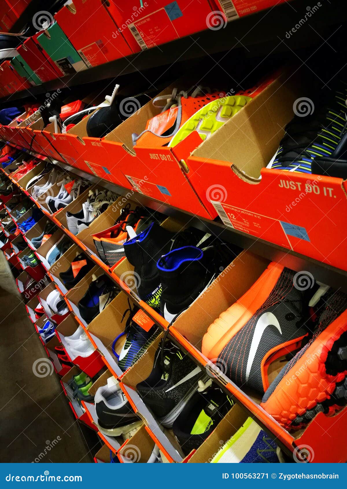 Nike Sports Outlet Store Shop Editorial Photo - Image of footwear ...