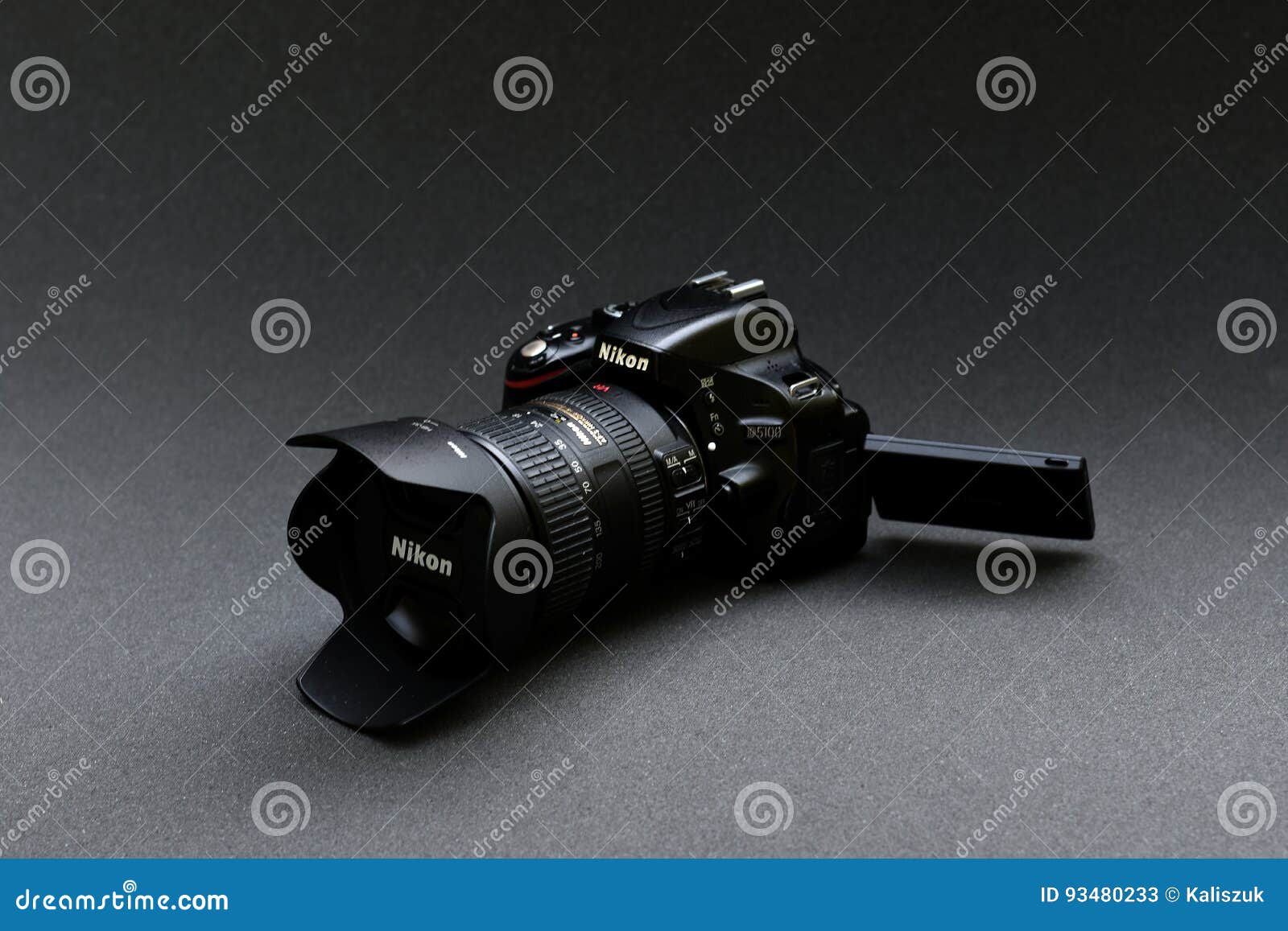 Nikon D5100 Lens Nikkor 18200 Editorial Stock Photo Image of
