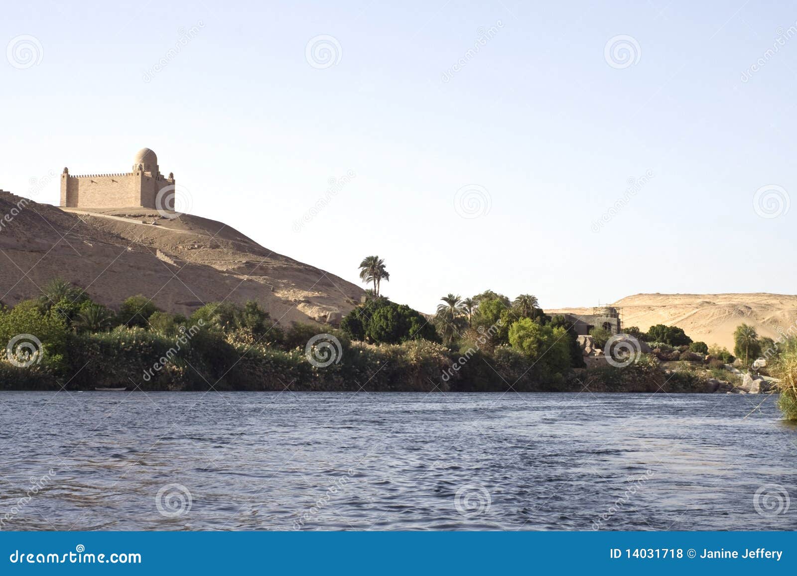 Nile River house,Aswan stock photo. Image of landscape 14031718