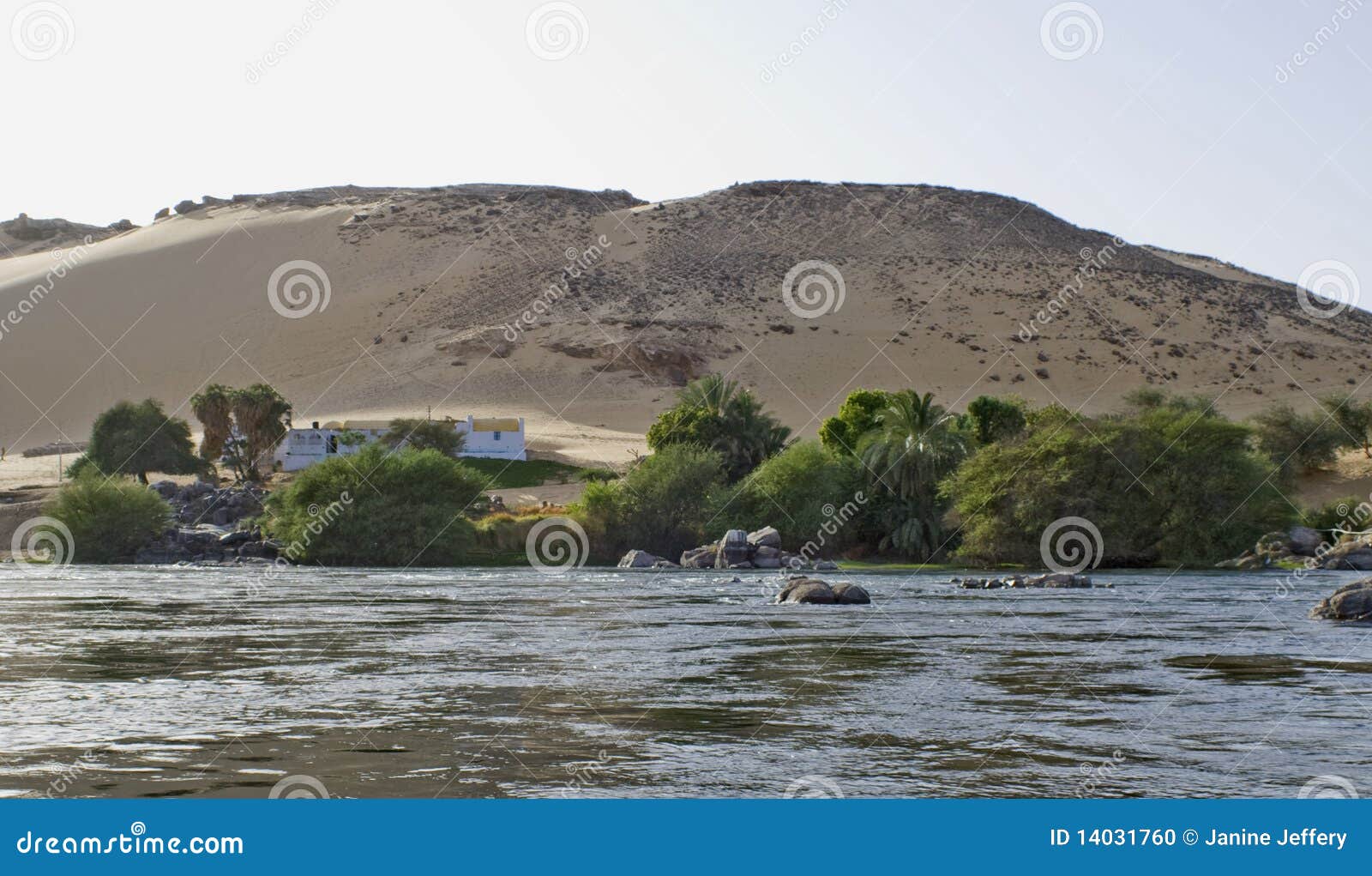 Nile River house,Aswan stock photo. Image of brick, house 14031760