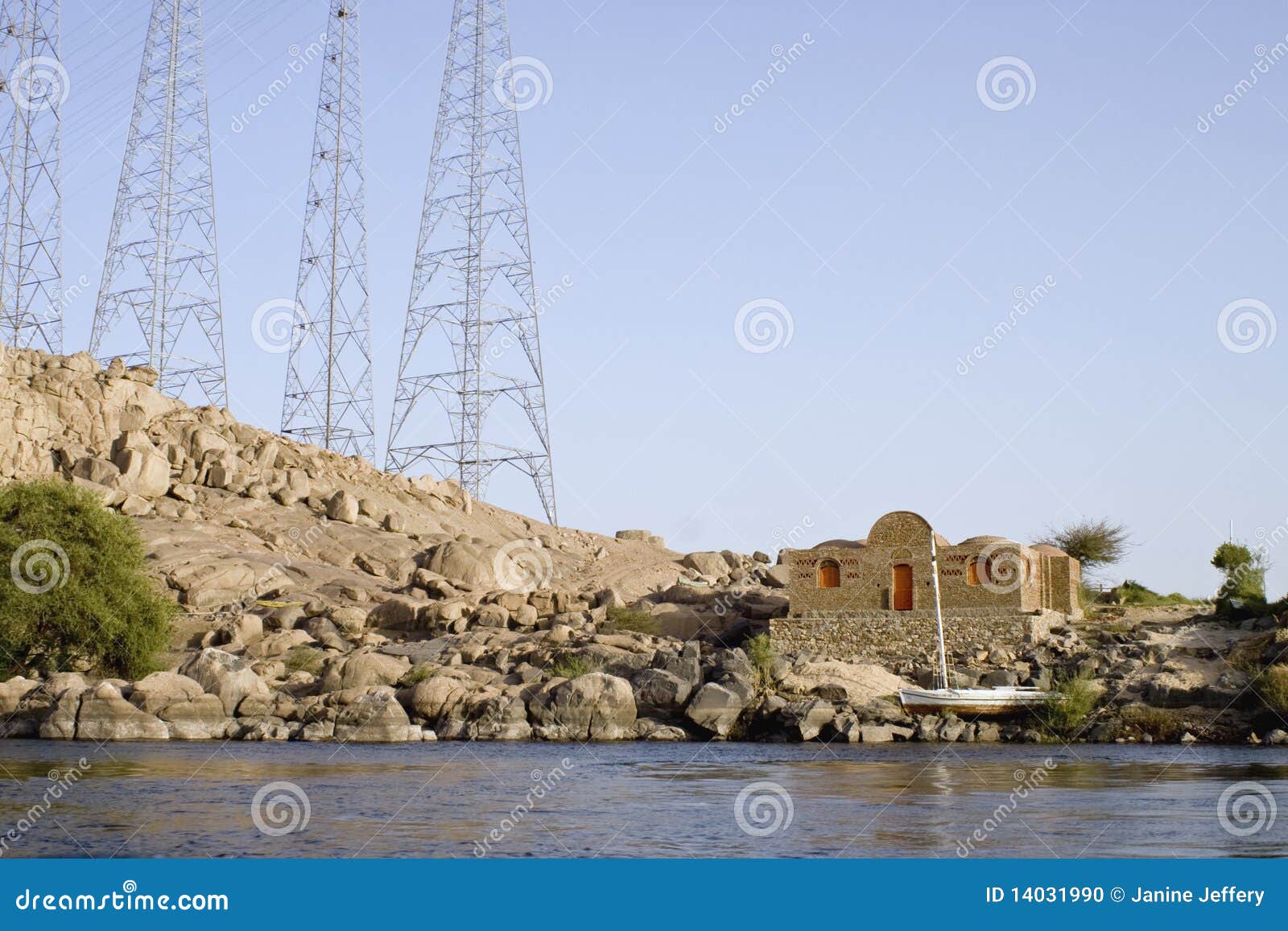 Nile River house,Aswan stock photo. Image of ancient 14031990