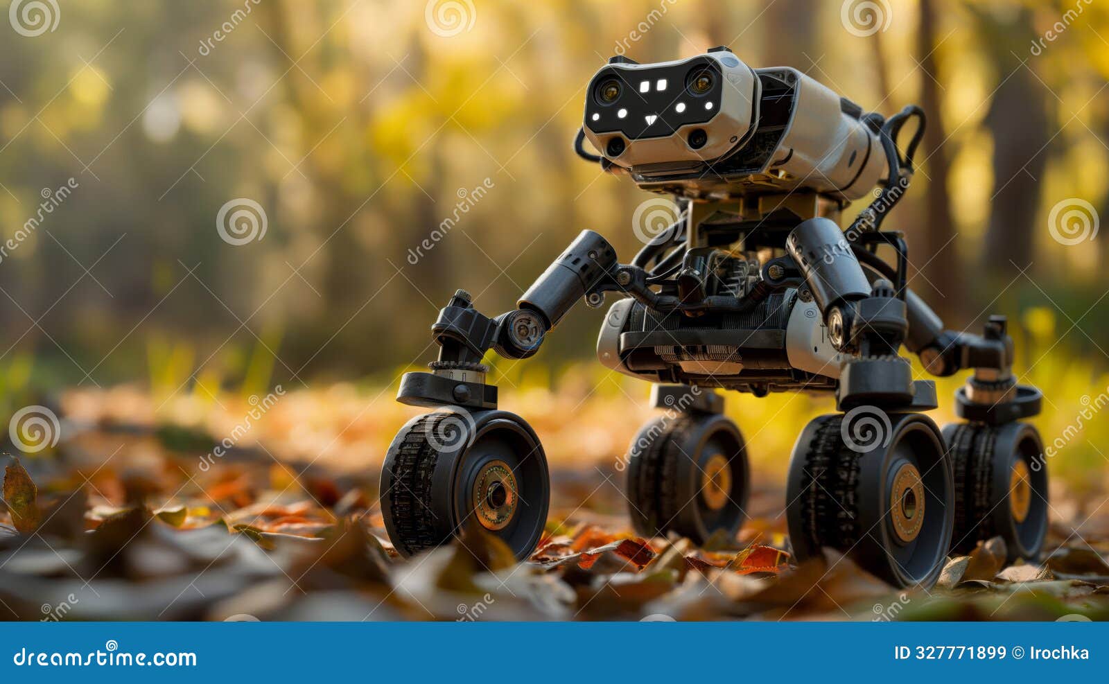 nimble bipedal exploration robot with adaptive camera in a forest