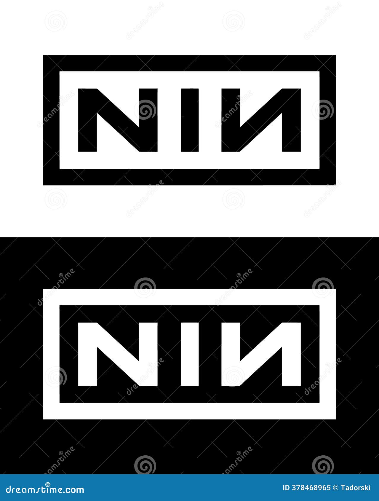 Nine Inch Nails band logo. editorial image. Illustration of rock - 378468965, image size:1279x1690