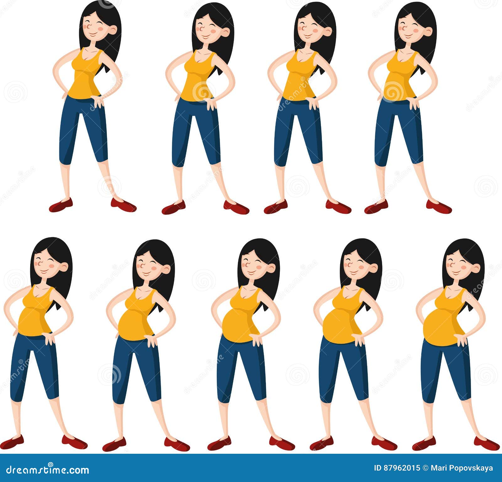 Nine Month of Pregnant Process. Stock Vector - Illustration of birth, infographics: 87962015 Nine Month of Pregnant Process. Stock Vector - Illustration of birth, infographics: 87962015