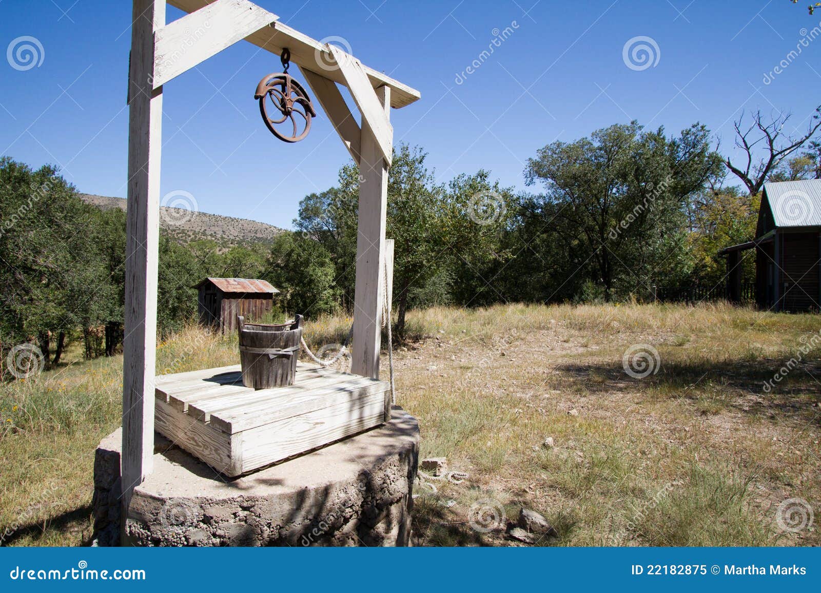 Century Well in Lincoln, New Mexico Stock Image Image of