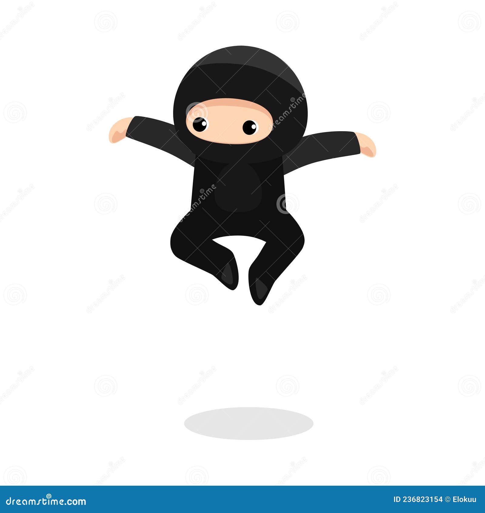 Fundo muito fofo de mulher ninja