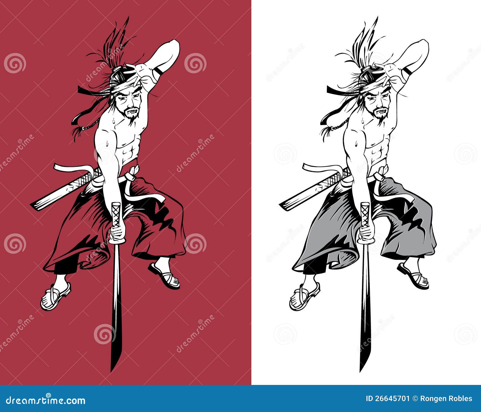 Ninja martial artist stock illustration. Illustration of muscles 26645701