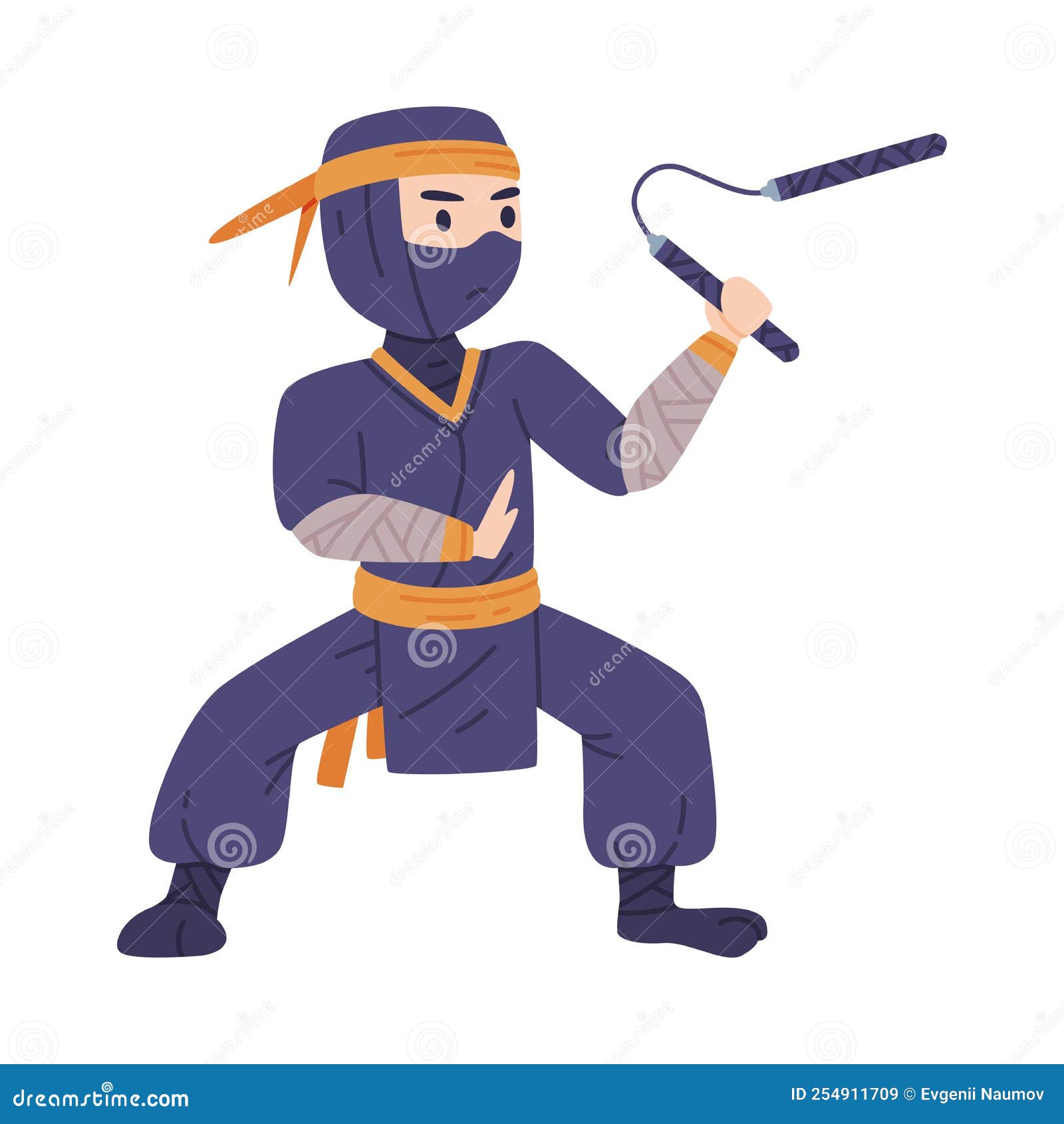 Vetores de Personagem De Assassino Ninja Em Um Traje Completo Preto Lutando  Com Nunchaku Em Suas Mãos Arte Marcial Japonesa Vector Ilustração e mais  imagens de Adulto - iStock