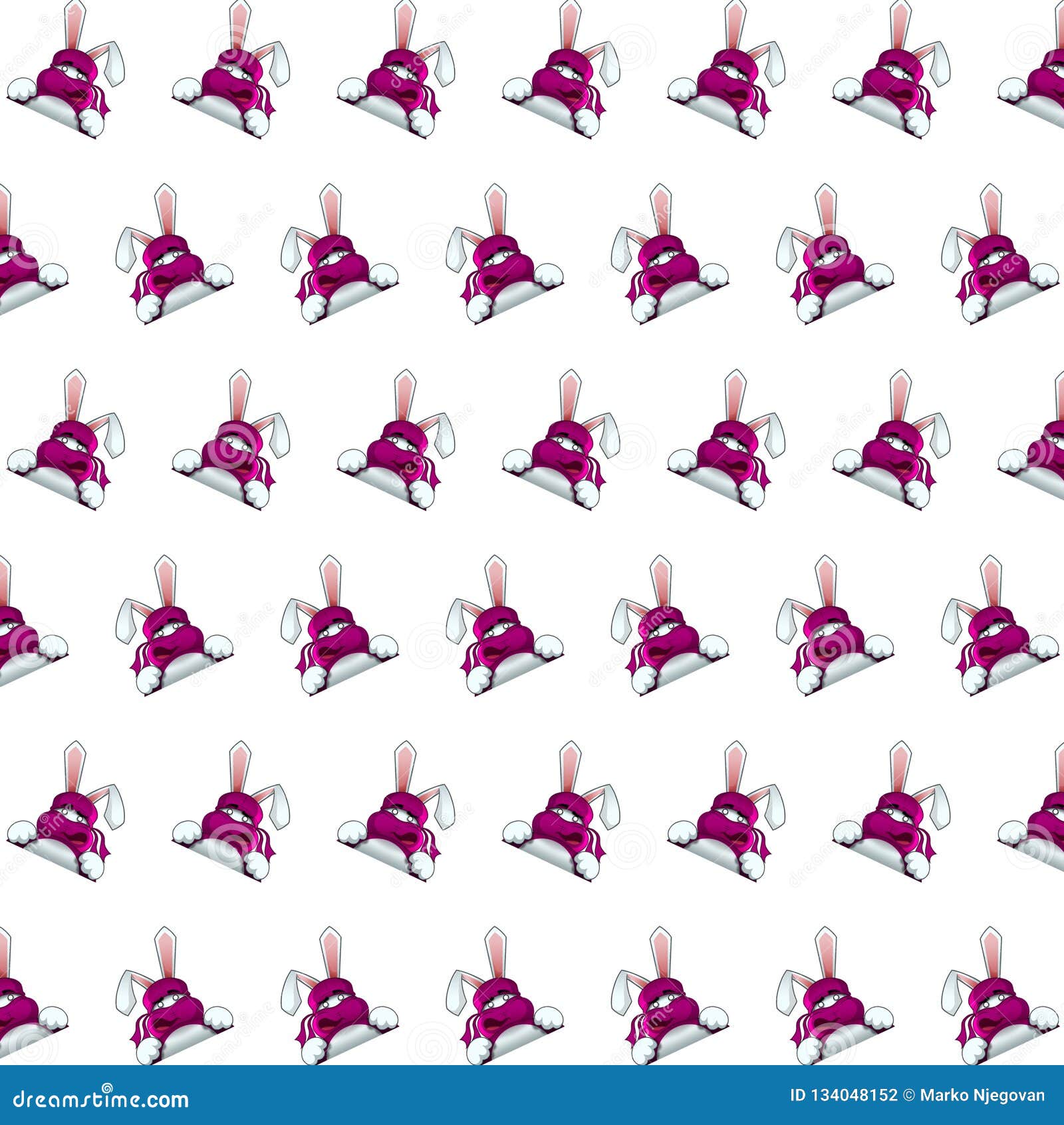 ninja rabbit - sticker pattern 26