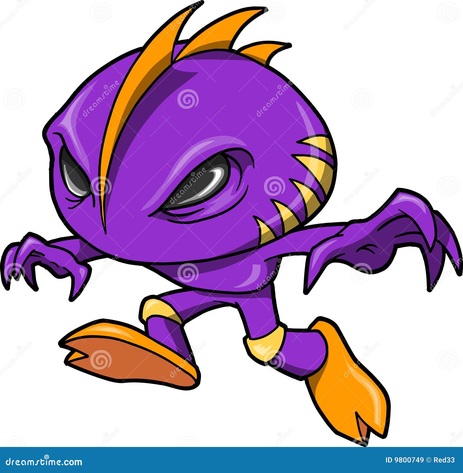 Sticker Cyborg Ninja Warrior Robot Vector 