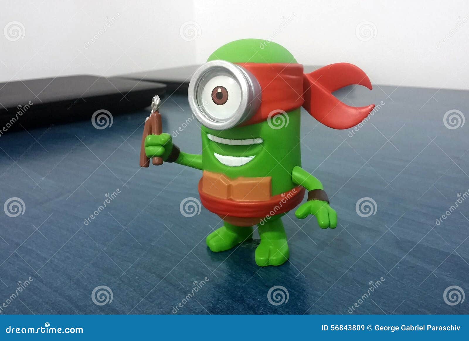 Ninja verde Turtle Minion immagine stock editoriale. Immagine di rosso ...