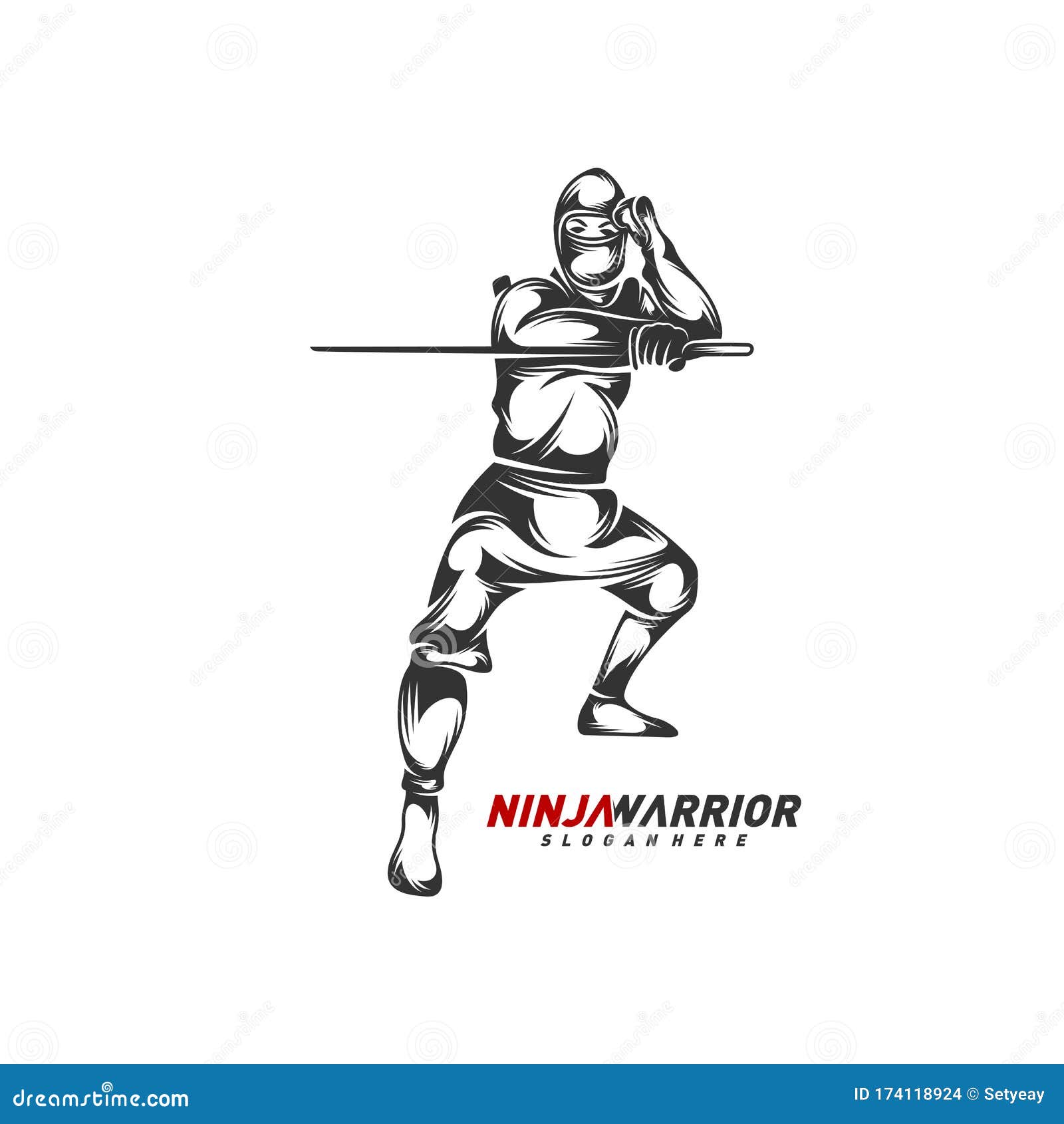 Ninja Warrior Silhouette / Silhouette Ninja Warrior Fighter Man Free