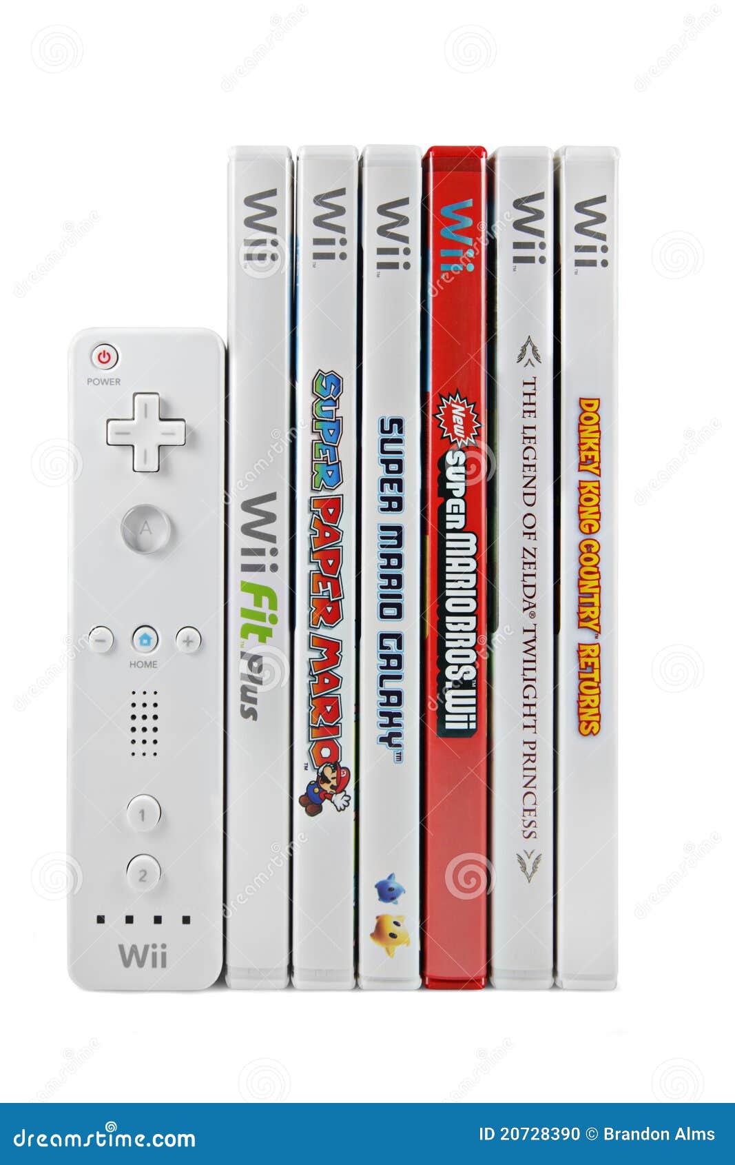 behuizing Convergeren een paar Nintendo Wii Games and Controller Editorial Image - Image of donkey,  entertainment: 20728390