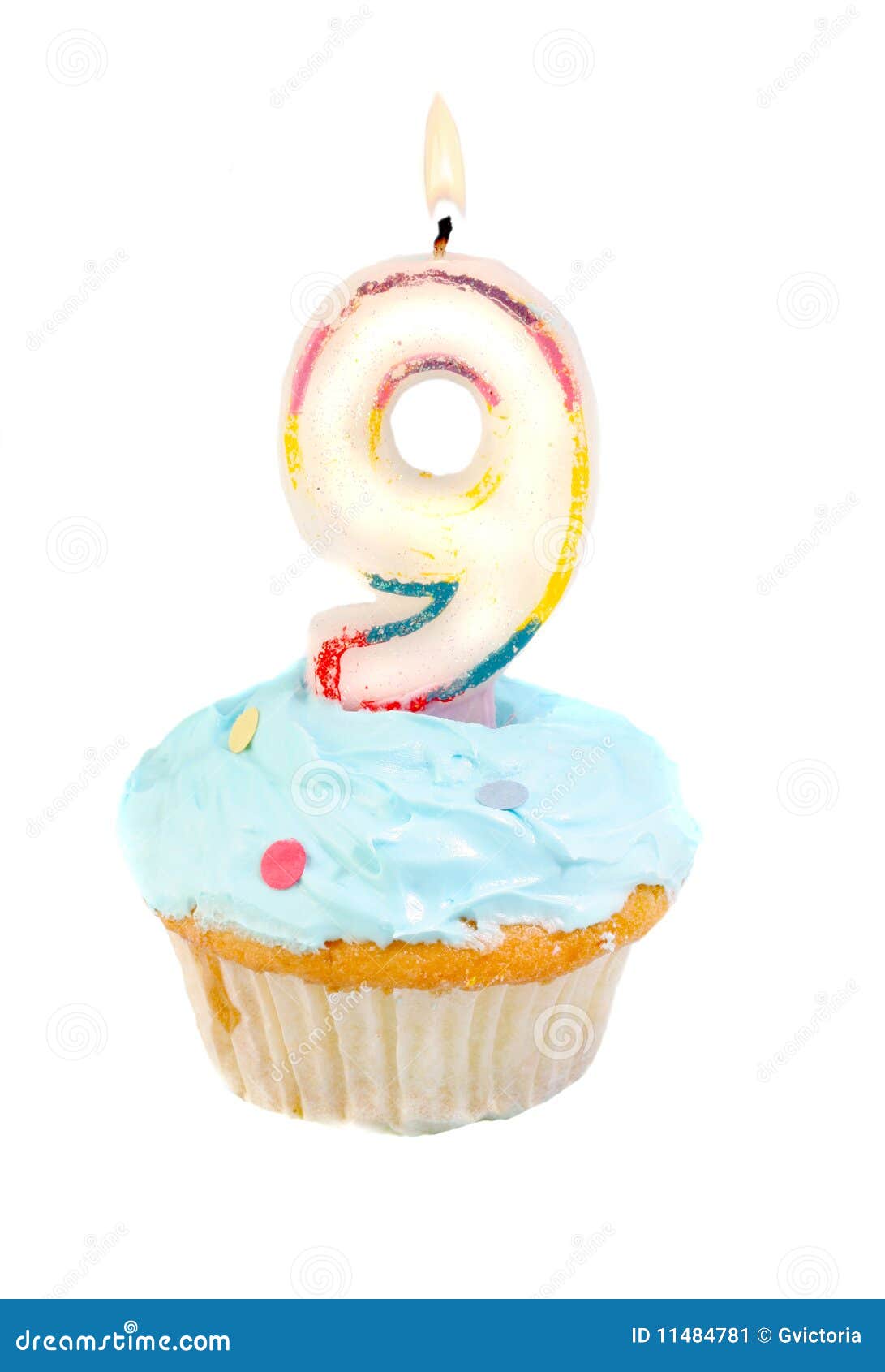 Ninth birthday stock image. Image of cupcakes, frosting - 11484781