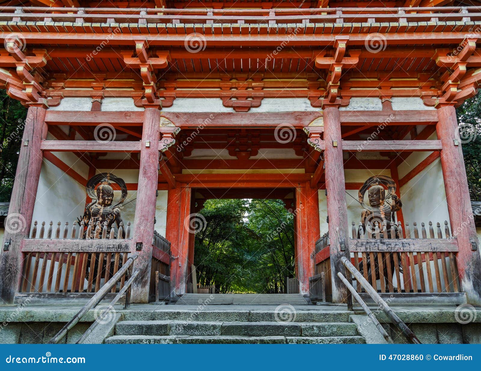 nio statue at daigo-ji temple in kyoto, japan