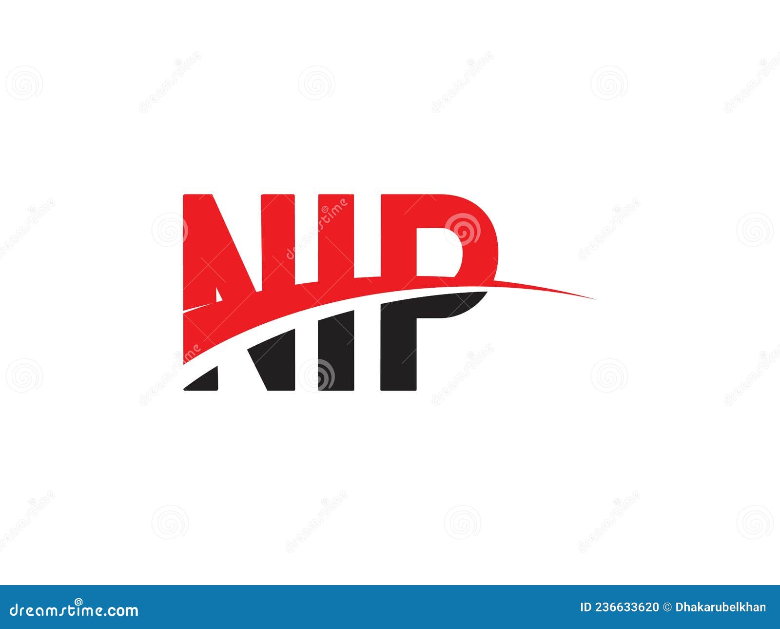 nip letter initial logo   