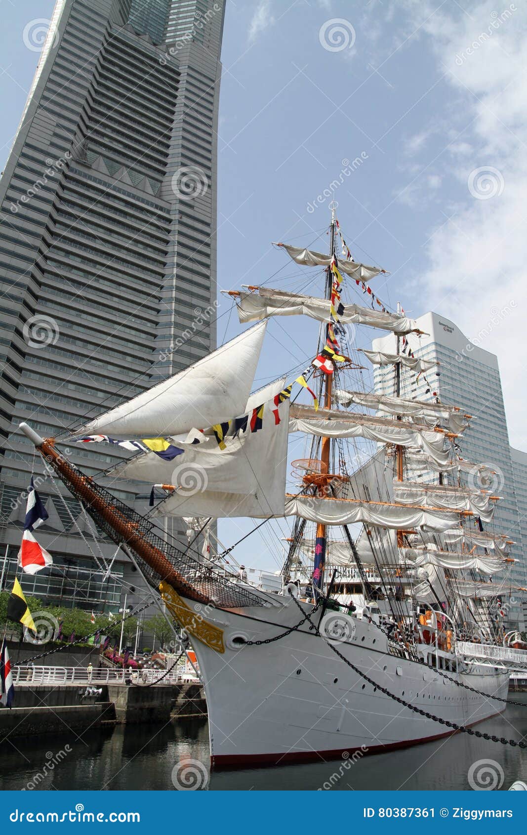 Nippon Maru, Sailing Ship in Yokohama Editorial Photo Image of