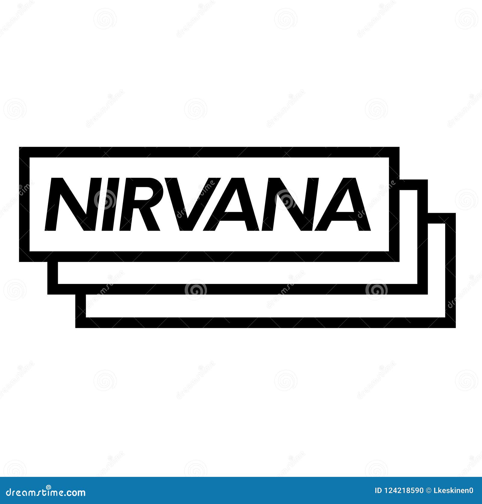 Nirvana stamp on white stock vector. Illustration of ecstasy - 124218590, image size:1600x1672