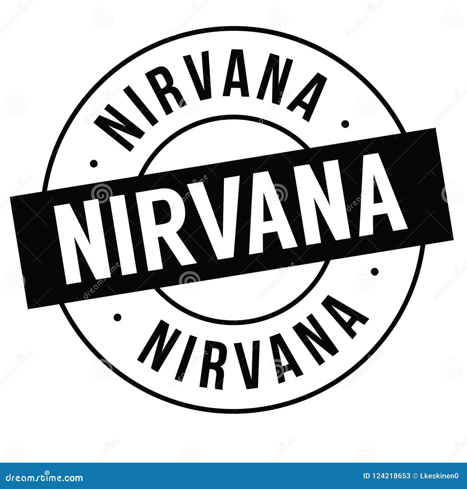 Nirvana stamp on white stock vector. Illustration of tranquillity -  124218653, image size:1600x1672