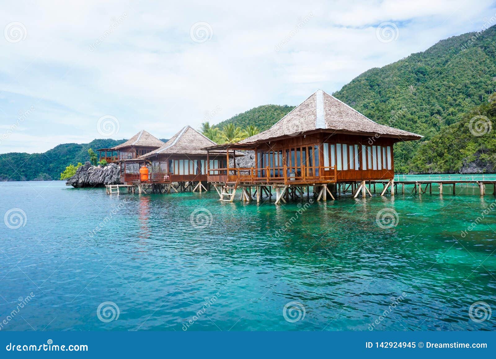 Nirwana Resort Labengki Island Indonesia Stock Image - Image of blue