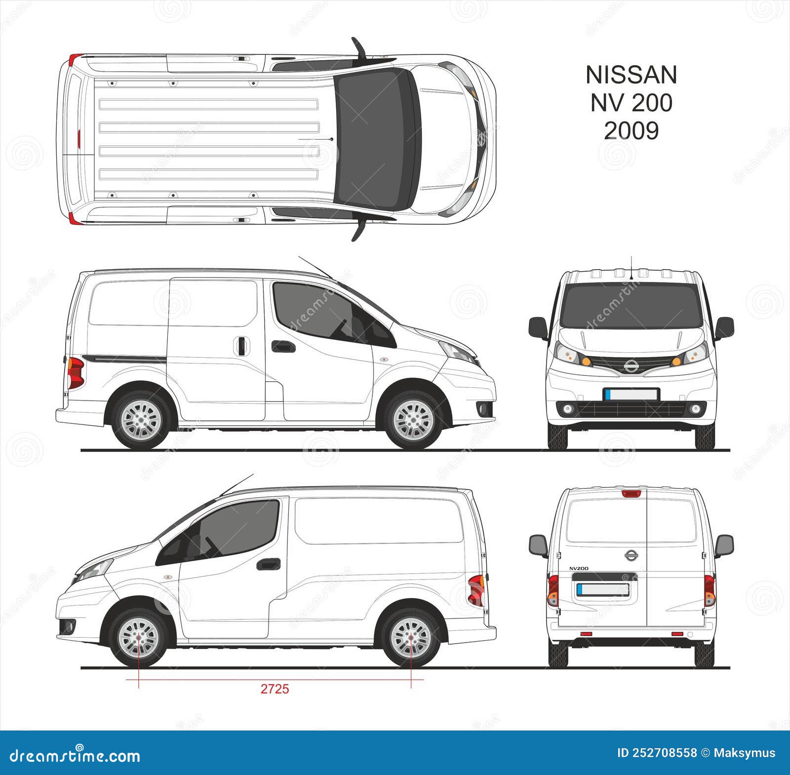 Nissan Nv200 Stock Illustrations – 14 Nissan Nv200 Stock Illustrations,  Vectors & Clipart - Dreamstime