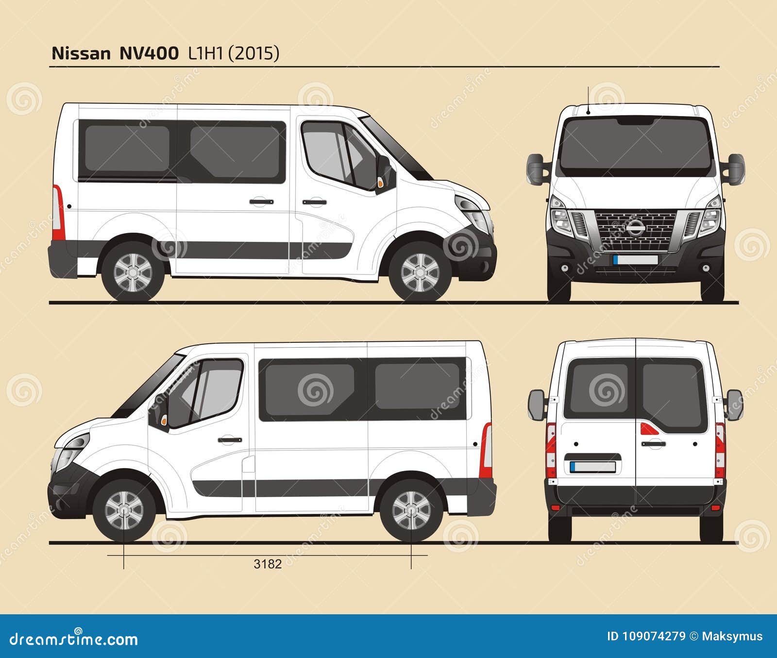 Nissan NV400 Passenger Van L1H1 2015 
