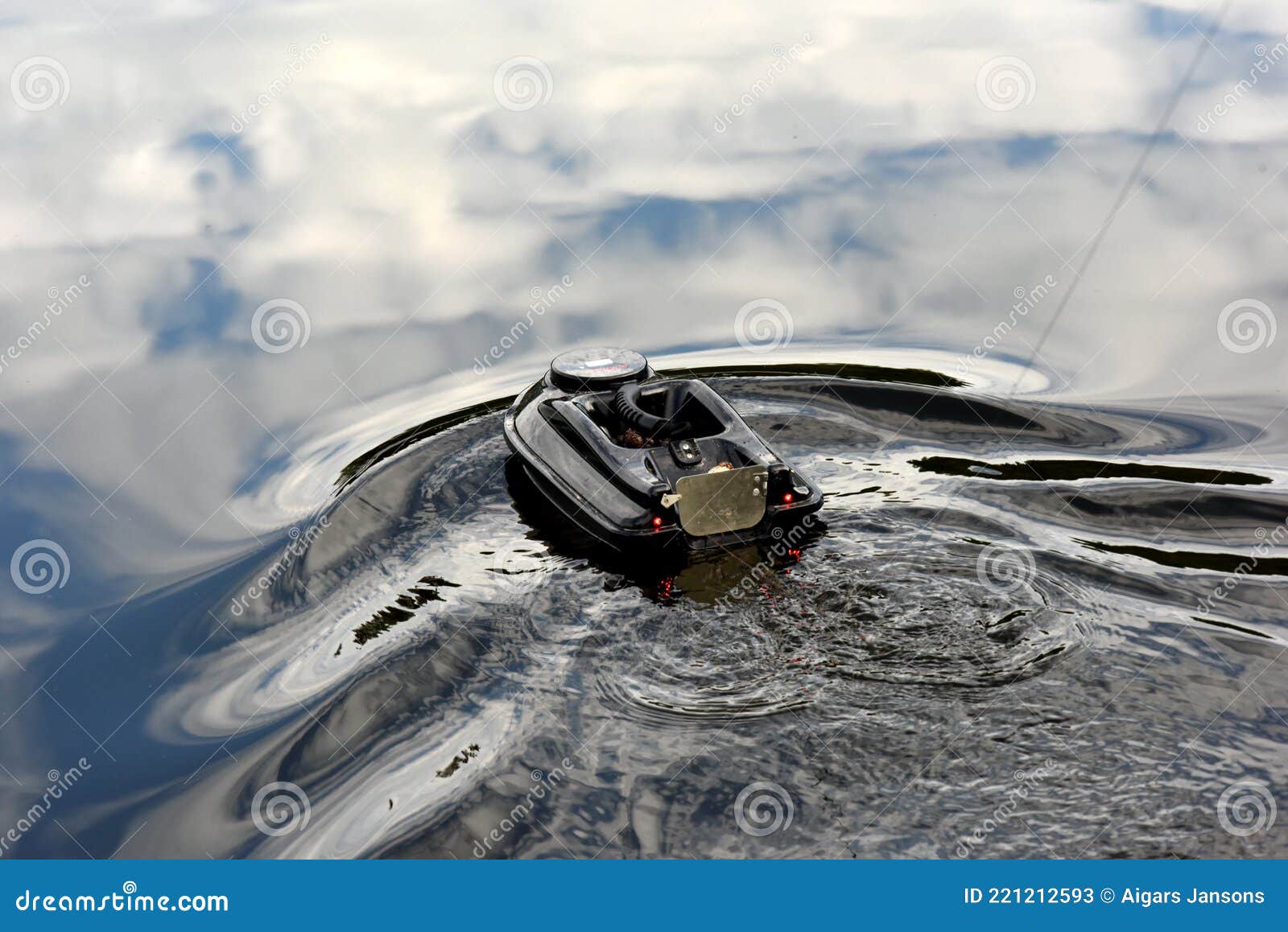 Nitaure, Latvia â€“ June 05, 2021: Gps Bait Boat for Fishing with Carp Bait  Floating on Water Editorial Stock Photo - Image of hobby, navigation:  221212593