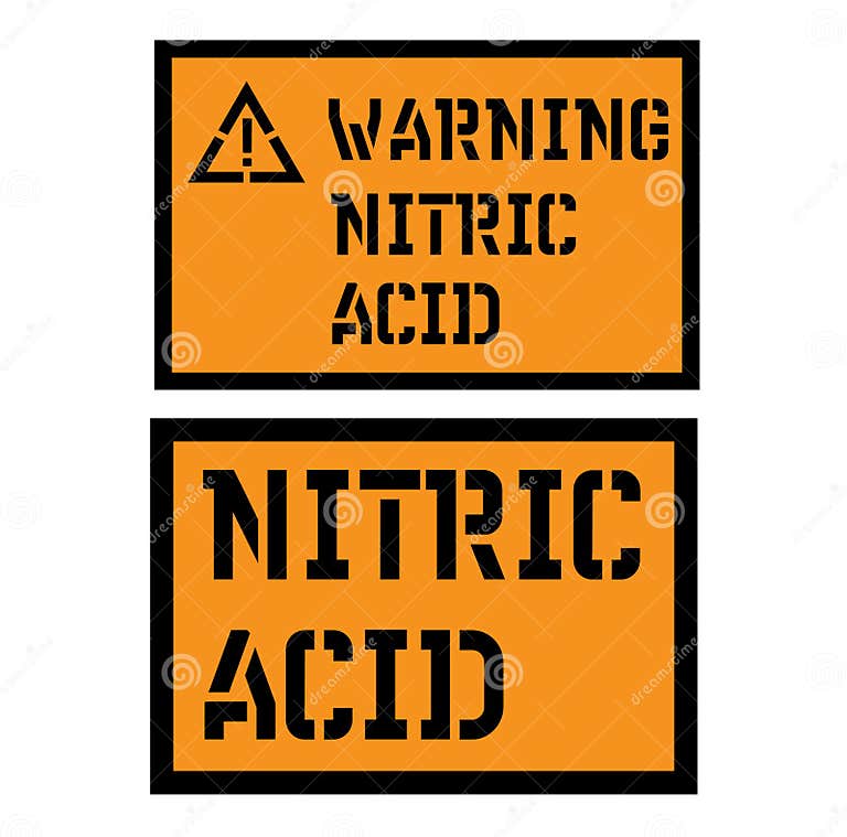 Nitric acid sign stock vector. Illustration of note 123418827