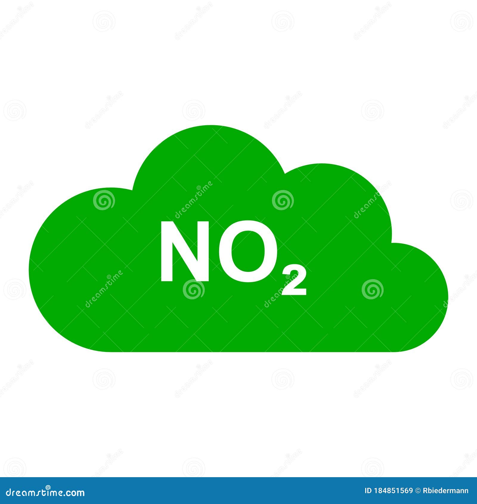 Nitrogen dioxide and cloud stock vector. Illustration of white 184851569