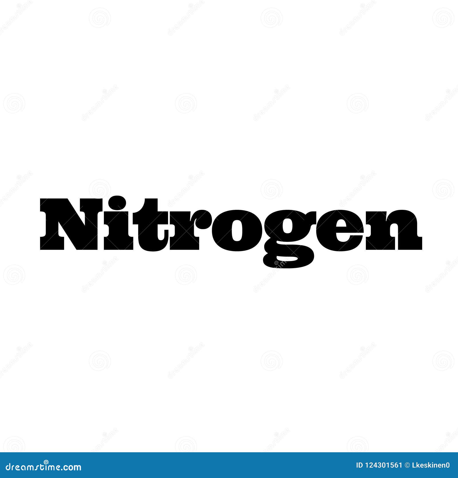 Nitrogen stamp on white stock vector. Illustration of word - 124301561