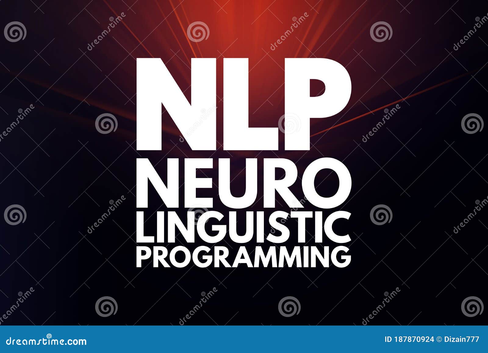 nlp - neuro linguistic programming acronym, medical concept background