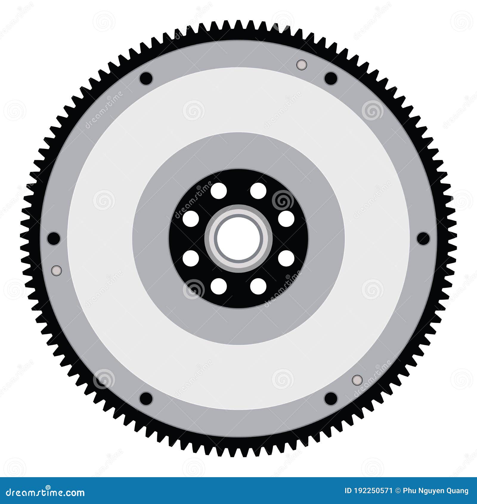 Flywheel. Car Parts. Vector Illustration Stock Vector Illustration of