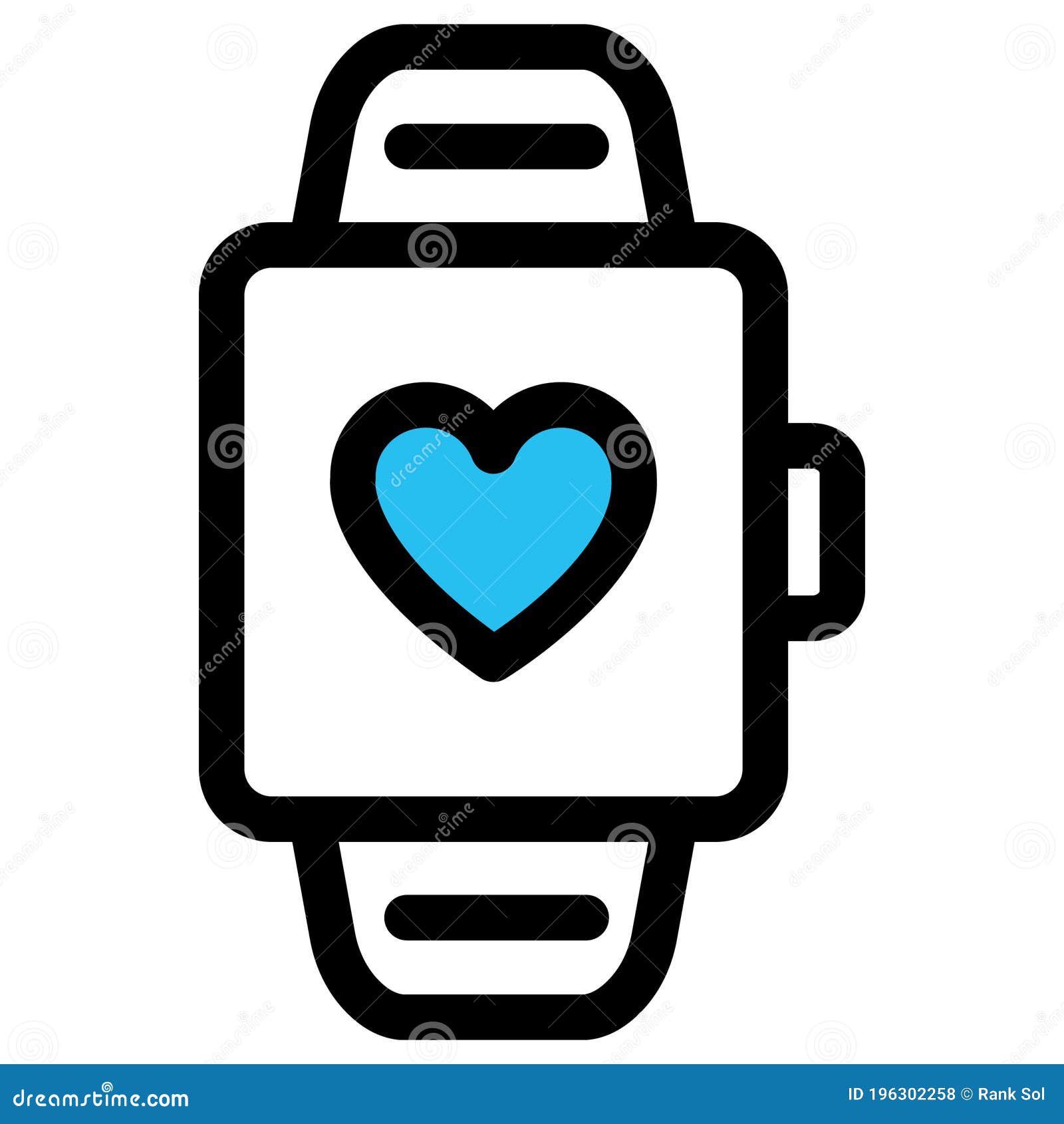 hand watch, lover gift fill  icon which can easily modify or edit