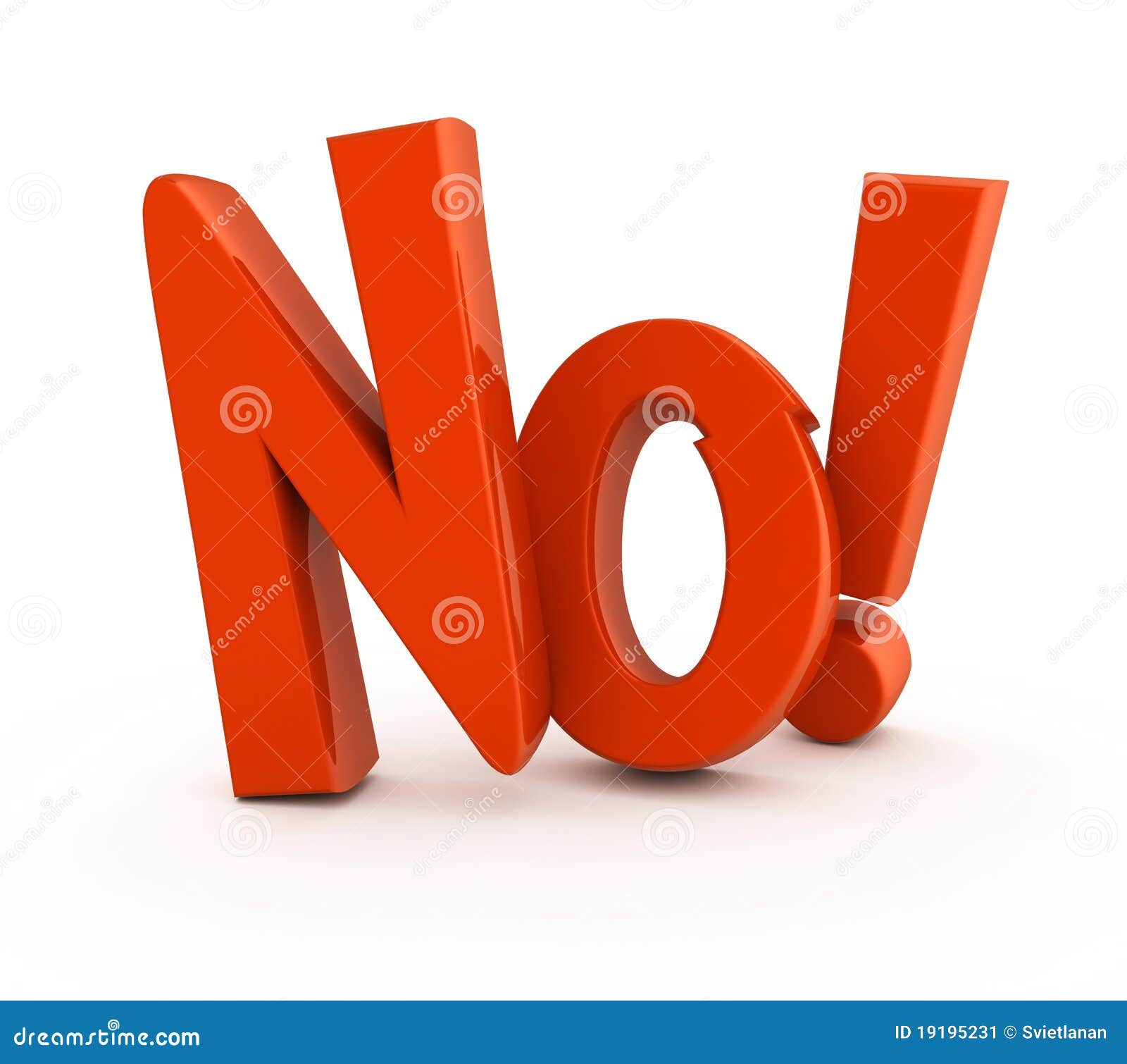 No! stock illustration. Illustration of reply, solution - 19195231