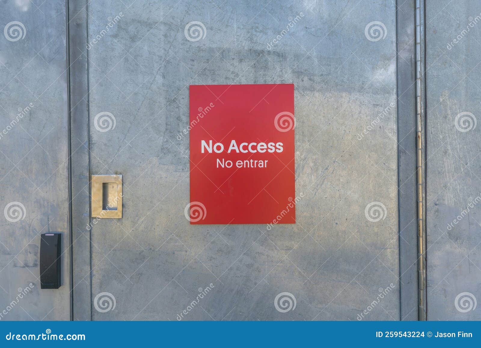 no access signage on the door of a building at waterloo park austin texas