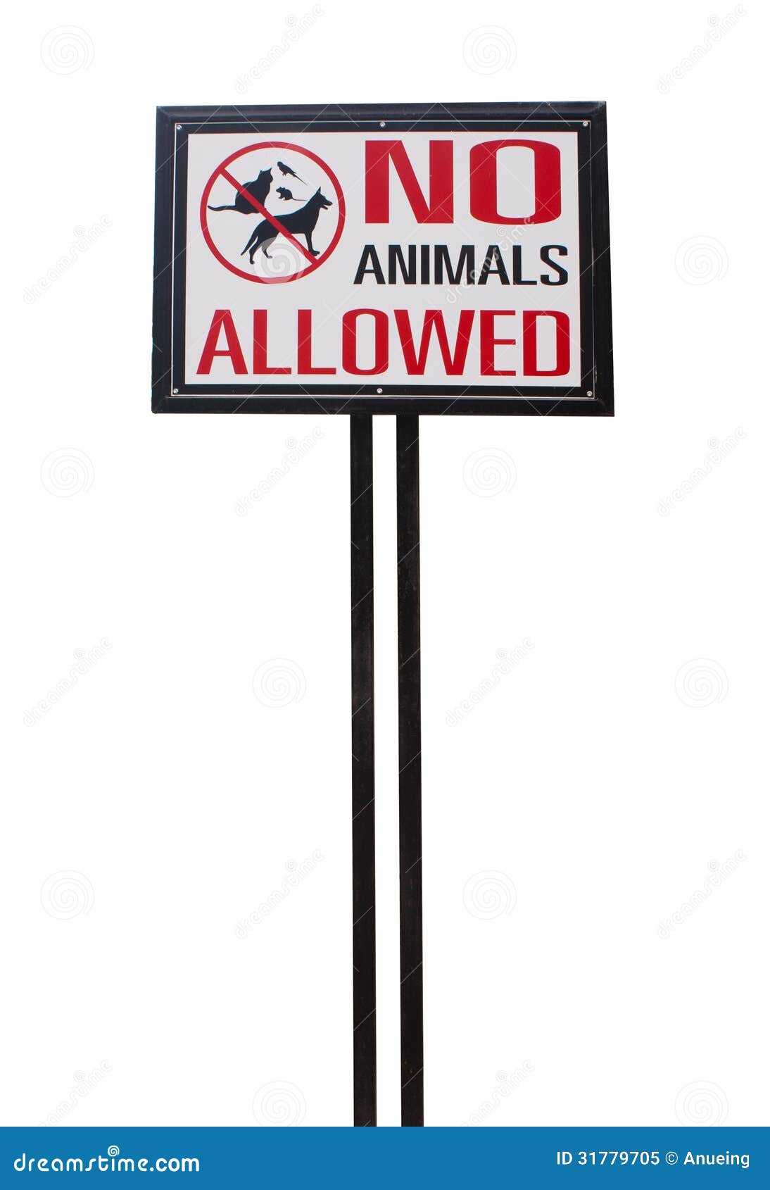 No animal allowed sign stock image. Image of safety, animals - 31779705
