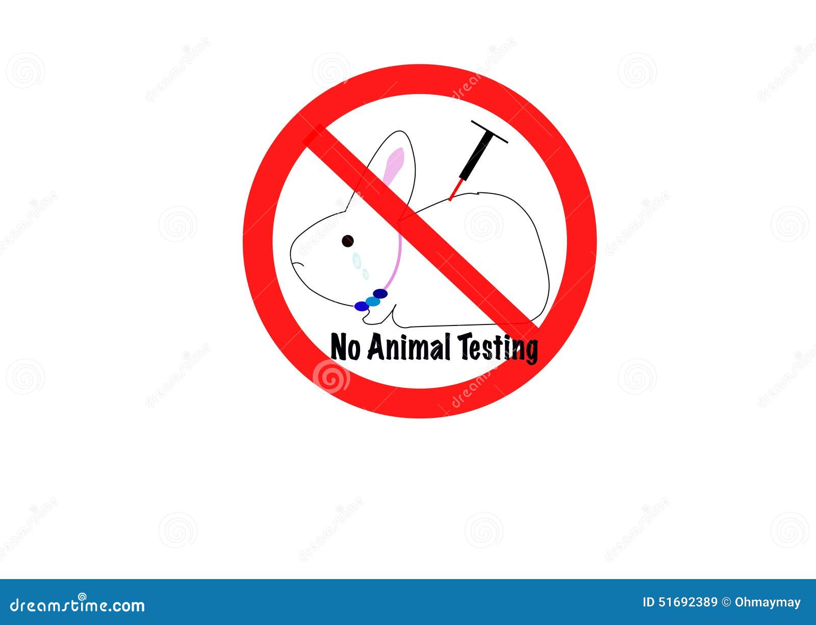 Download No animal testing concept stock vector. Illustration of vector - 51692389