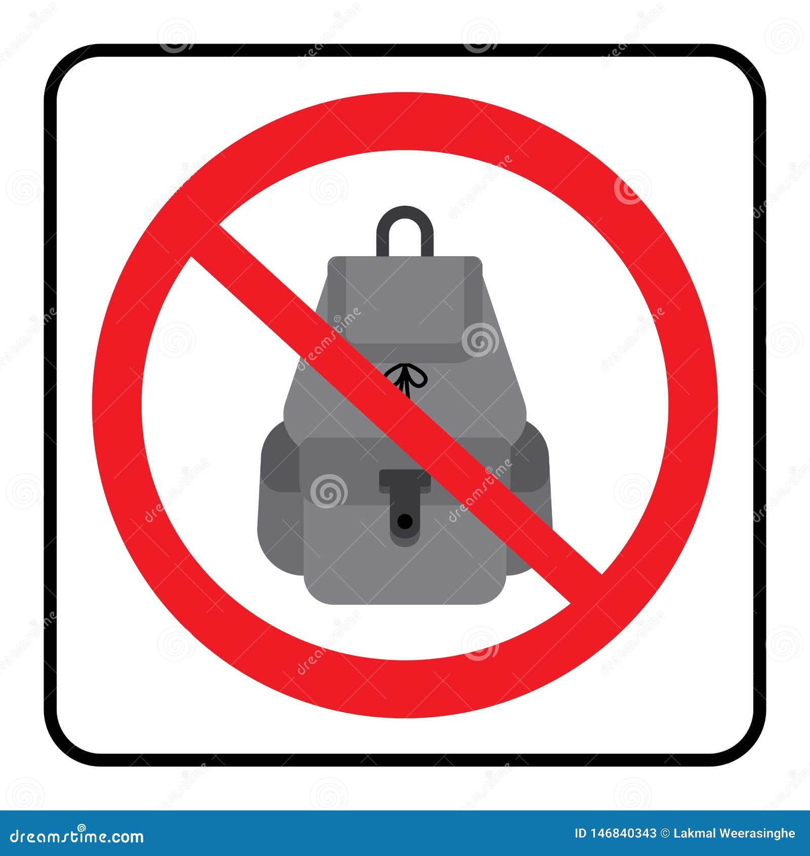 1,300 No Bags Allowed Images, Stock Photos & Vectors | Shutterstock