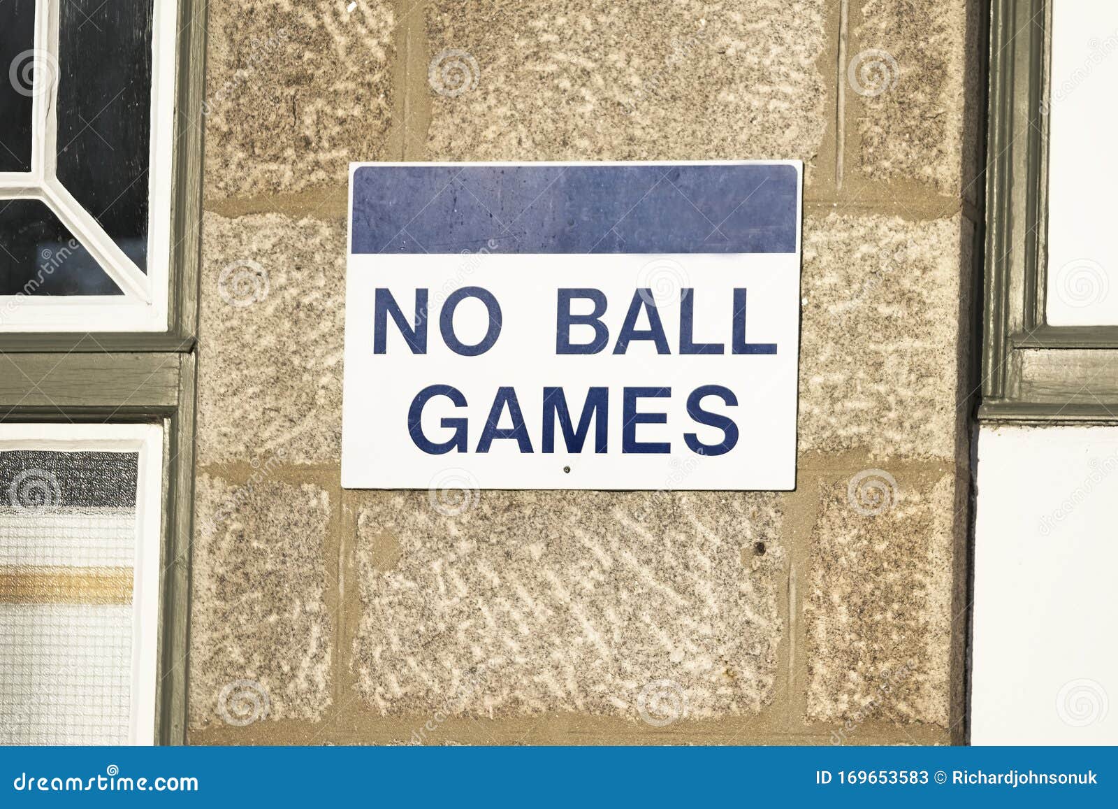 No Ball Games Warning Sign BALL Please Do Not Kick Balls Against The Wall Sign 